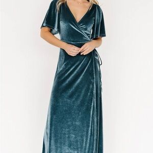 Balticborn Megan Velvet Wrap Dress